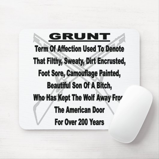 Vaststelling van het Amerikaanse militaire bedrag Muismat (Met muis)