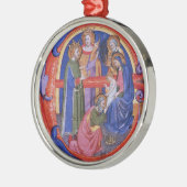 VASTSTELLING VAN HET MAGI CHRISTMAS NATIVITY PARCH METALEN ORNAMENT (Links)