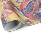 VASTSTELLING VAN HET PARCHMENT MAGI FLORAL CHRISTM CADEAUPAPIER (Rol Hoek)