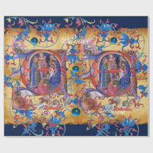 VASTSTELLING VAN HET PARCHMENT MAGI FLORAL CHRISTM