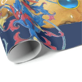 VASTSTELLING VAN HET PARCHMENT MAGI FLORAL CHRISTM CADEAUPAPIER (Rol Hoek)