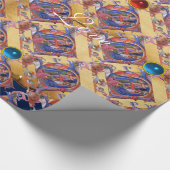 VASTSTELLING VAN HET PARCHMENT MAGI FLORAL CHRISTM CADEAUPAPIER (Hoek)