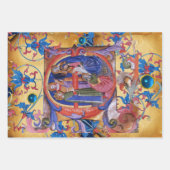 VASTSTELLING VAN HET PARCHMENT MAGI FLORAL CHRISTM INPAKPAPIER VEL (Voorkant 2)