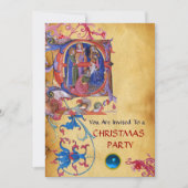 VASTSTELLING VAN HET PARCHMENT MAGI FLORAL CHRISTM KAART (Voorkant)