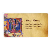 VASTSTELLING VAN HET PARCHMENT MAGI NATIVITEIT CHR ETIKET (Voorkant)