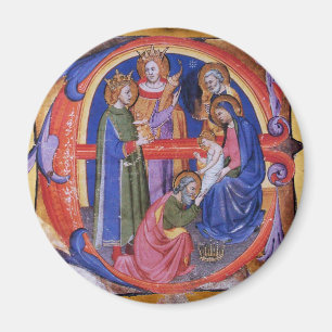 VASTSTELLING VAN HET PARCHMENT MAGI NATIVITEIT CHR MAGNEET