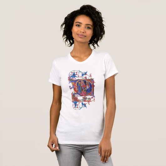 VASTSTELLING VAN HET PARCHMENT MAGI NATIVITEIT CHR T-SHIRT (Voorkant volledig)