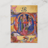 VASTSTELLING VAN HET PARCHMENT MAGI NATIVITEIT CHR VISITEKAARTJE (Achterkant)