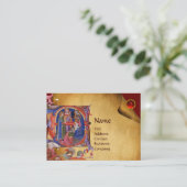 VASTSTELLING VAN HET PARCHMENT MAGI NATIVITEIT CHR VISITEKAARTJE (Staand voorkant)