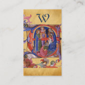 VASTSTELLING VAN HET PARCHMENT MAGI NATIVITEIT CHR VISITEKAARTJE (Achterkant)