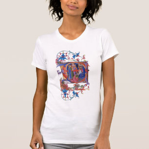 VASTSTELLING VAN HET PARCHMENT MAGI NATIVITY CHRIS T-SHIRT