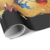 VASTSTELLING VAN MAGI CHRISTMAS FLORAL PARCHMENT,  CADEAUPAPIER (Rol Hoek)