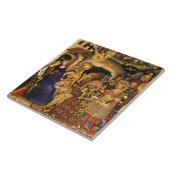 VASTSTELLING VAN MAGI Gentile Da Fabriano, Nativit Tegeltje (Zijkant)