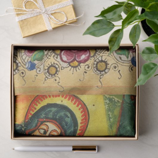 VASTSTELLING VAN MAGI, PRIMITIVE NATIVITY Parchmen Tissuepapier (Geschenk)