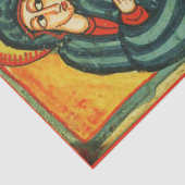 VASTSTELLING VAN MAGI, PRIMITIVE NATIVITY Parchmen Tissuepapier (Detail)