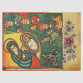 VASTSTELLING VAN MAGI, PRIMITIVE NATIVITY Parchmen Tissuepapier (Voorkant)