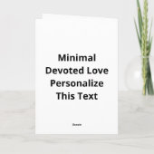 Vastzitend op jou Miniale Liefdesdesign Kaart (Achterkant)
