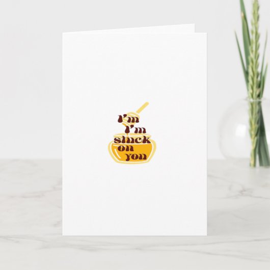 Vastzitend op jou Miniale Liefdesdesign Kaart (Voorkant)