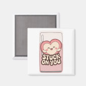 Vastzitten aan je Schattigee koelkastmagneet Magneet (Voorkant / Achterkant)