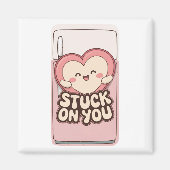 Vastzitten aan je Schattigee koelkastmagneet Magneet (Voorkant)