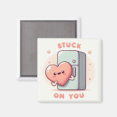 Vastzitten aan je Schattigee koelkastmagneet Magneet (Voorkant / Achterkant)