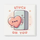 Vastzitten aan je Schattigee koelkastmagneet Magneet (Voorkant)