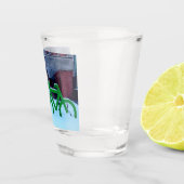 Vastzitten in de sneeuw shot glas (Rechts)