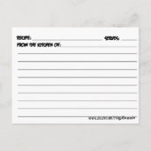 Vastzitten op je Valentijn recept Briefkaart (Achterkant)