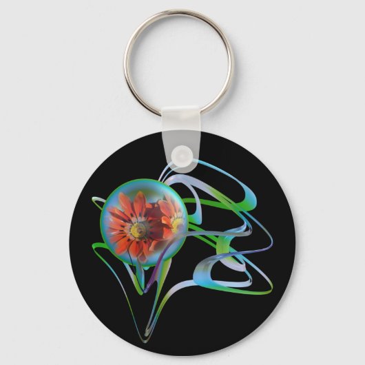 Vastzittend in de Middensleutelring Sleutelhanger (Voorkant)