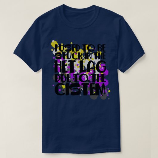 Vastzittend in het lab t-shirt (Design voorkant)