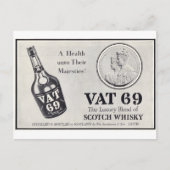 Vat 69 scotch wiskey briefkaart (Voorkant)