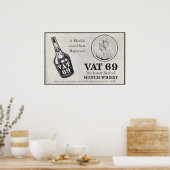 Vat 69 scotch wiskey poster (Keuken)