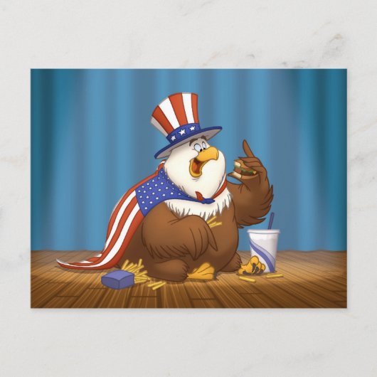 Vat American Eagle Briefkaart (Voorkant)