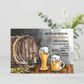 Vat Bier Uitnodiging (Staand voorkant)