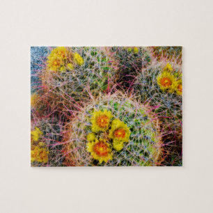 Vat cactus close-up, Californië Legpuzzel