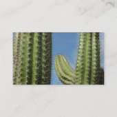 Vat Cactus I Woestijn Foto Visitekaartje (Achterkant)