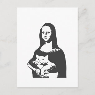 Vat cat door da vinci - Kies achtergrondkleur Briefkaart