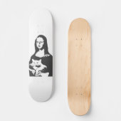 Vat cat door da vinci - Kies achtergrondkleur Persoonlijk Skateboard (Voorkant)