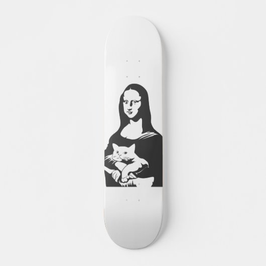 Vat cat door da vinci - Kies achtergrondkleur Persoonlijk Skateboard (Voorkant)