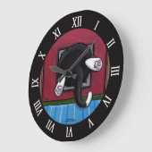 Vat Cat Stuck in Cat Flap - Bit of a Squeeze Grote Klok (Hoek)