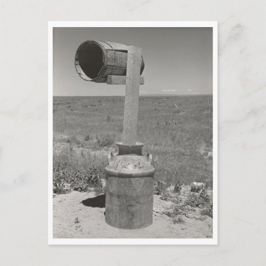  vat en emmer landelijke Idaho mailbox Briefkaart (Voorkant)