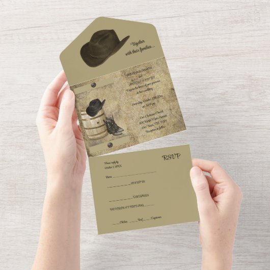 Vat en Laarzen allen in Één Uitnodiging van het Hu (Afscheurbaar)