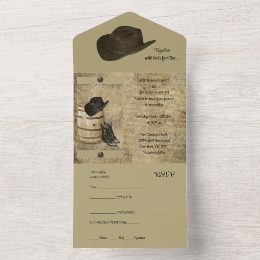 Vat en Laarzen allen in Één Uitnodiging van het Hu (Binnen)