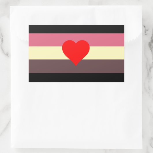 Vat Pride Flag Rechthoekige Sticker (Tas)