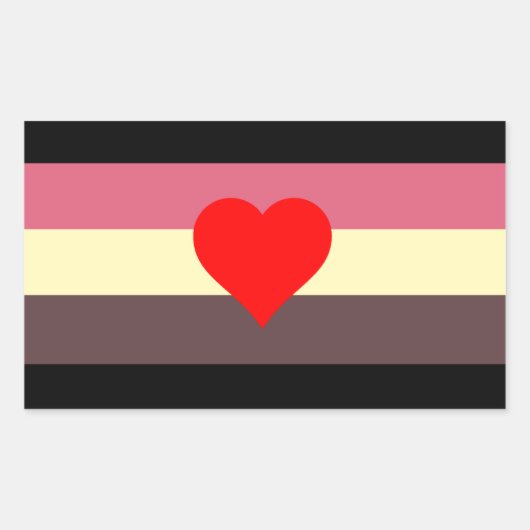 Vat Pride Flag Rechthoekige Sticker (Voorkant)