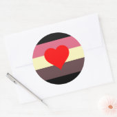 Vat Pride Flag Ronde Sticker (Envelop)