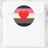Vat Pride Flag Ronde Sticker (Tas)