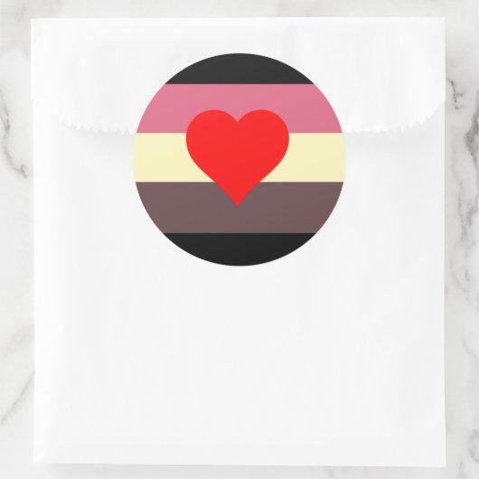 Vat Pride Flag Ronde Sticker (Tas)