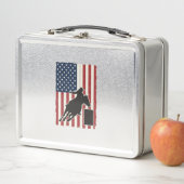 Vat Racing Amerikaanse Vlag Vintage Vector Ontwerp (In situ)