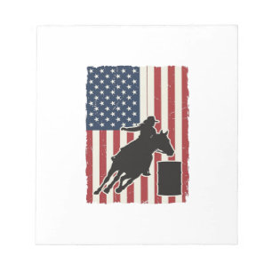 Vat Racing Amerikaanse Vlag Vintage Vector Ontwerp Notitieblok